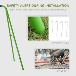 Outsunny Swing Set With Glider, Two Swing Seats And Adjustable Height, Outdoor Sturdy A-Frame Suitable For Playground, Backyard -Outsunny GUEST d9e16265 564d 4613 8518 17206c16c369