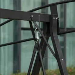 Outsunny 2-Person Patio Swings With Canopy, Outdoor Canopy Swing With Adjustable Shade, Breathable Mesh Seats And Steel Frame For Garden, Poolside, Backyard -Outsunny GUEST dd511777 aef5 4430 8816 4fd5f6268d20