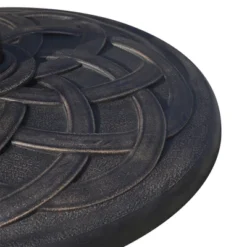 Outsunny 22" 42 Lbs Round Resin Umbrella Base Stand Market Parasol Holder With Beautiful Decorative Pattern & Easy Setup, Bronze -Outsunny GUEST de8b9bc7 9fa1 4991 b2f0 c57907e913e2