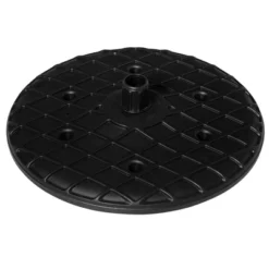Outsunny 20" Umbrella Table Tray Portable Round Table Top For Beach, Patio, Garden, Swimming Pool, Deck, Black -Outsunny GUEST dee4fe33 e23d 4278 857f c5e8e957015d