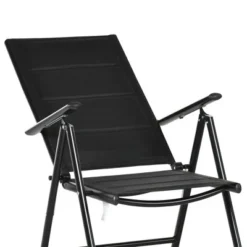 Outsunny 9-Piece Patio Dining Set For 8, Expandable Outdoor Table, Folding And Reclining Padded High Back Chairs, Aluminum Frames, Mesh Seats, Black -Outsunny GUEST e23777f3 afad 415c 8b4a a3a0e43c521c