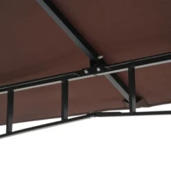 Outsunny 116.25" X 116.25" Outdoor Patio Gazebo Canopy Tent With Mesh Sidewalls, 2-Tier Canopy For Backyard, Coffee -Outsunny GUEST e3de0bd2 e791 4821 b4a7 3ccfb45aa5d3