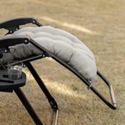 Outsunny Padded Zero Gravity Chair, Folding Recliner Chair, Patio Lounger With Cup Holder, Cushion For Outdoor, Patio, Deck, And Poolside, Gray -Outsunny GUEST e4d6f05e 17eb 44b9 aa0c eaba675b3d7d