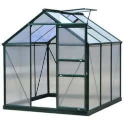 Outsunny Walk-in Plant Greenhouse For Backyard/Outdoor Use With Window And Door, Aluminum Frame, PC Board -Outsunny GUEST e88fde3d 11f2 4320 901a 3a6a63fb4801