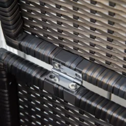 Outsunny Outdoor PE Rattan Two-In-One Storage Bench, Patio Wicker Large Capacity Footstool Rectangle Basket Box W/ Handles & Cushion -Outsunny GUEST e9e4b43f 5520 4572 8670 5a991366ce87