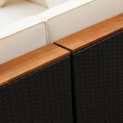 Outsunny 7-Piece Outdoor Wicker Sofa Set, PE Rattan Sectional Furniture Patio Couch W/ Acacia Top Coffee Table & Cushion For Garden, Backyard, -Outsunny GUEST eb59f7b9 37ab 4901 b3e9 ca242ac37373