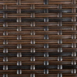 Outsunny 6 PCS Patio Dining Set All Weather Rattan Wicker Furniture Set With Wood Grain Top Table And Soft Cushions -Outsunny GUEST ed406bf9 5b30 44e5 ad95 e25070485f47