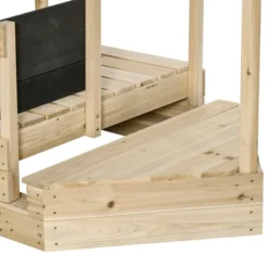 Outsunny Kids Wooden Sandbox, Covered Children Pirate Sand Boat For Outdoor, Foldable Play Station, W/ Flag, Canopy Shade, Bottom Liner, Blackboard, For 3-8 Years Old, Natural Wood -Outsunny GUEST ed86004c 9396 4d74 83f4 2a9541a64404