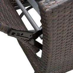 Outsunny Patio PE Rattan Wicker Recliner Chair With 360° Swivel, Soft Cushion, Lounge Chair For Patio, Garden, Backyard -Outsunny GUEST eeadb7cf 490a 46e5 9d57 968c9cd3c2ba