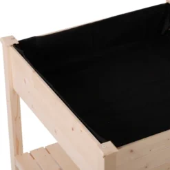 Outsunny 36'' X 36'' Raised Garden Bed With Storage Shelf, 2 Tiers Elevated Wooden Planter Box Stand For Vegetable Flower Herb, Patio And Balcony -Outsunny GUEST efdf5705 c618 48e7 87a2 f3105de2f62a