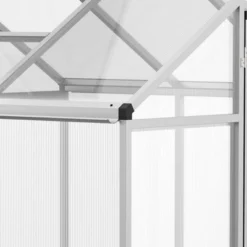 Outsunny Walk-In Polycarbonate Greenhouse With Roof Vent For Ventilation & Rain Gutter, Hobby Greenhouse For Winter -Outsunny GUEST f33b226f 18bd 4fab b995 872322500bb8