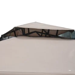 Outsunny 10' X 10' Patio Gazebo Outdoor Canopy Shelter With 2-Tier Roof And Netting, Steel Frame For Garden, Lawn, Backyard And Deck -Outsunny GUEST f5edcdc3 c4de 42f5 8ac7 d21e2df8b8c8