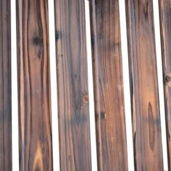 Outsunny Adirondack Chair With Ottoman, Wooden Patio Fire Pit Chair With Footrest With Wide Armrests For Backyard, Garden, Lawn, Rustic Brown -Outsunny GUEST f7974b49 fdf6 48b0 a38f 00ab8bf3743d