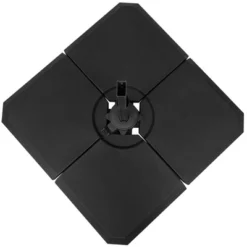 Outsunny 4-Piece Heavy Duty Cantilever Offset Umbrella Stand Base Weight, 264 Lb. Capacity, Easy To Fill With Water Or Sand -Outsunny GUEST f9dcb0fc 6f3c 4f4b aa58 a207b7d3124b