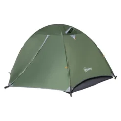 Outsunny 2 Person Camping Tent Backpacking Tent With Water-Fighting Polyester Rain Cover, 4 Mesh Windows For Air, & Carry Bag -Outsunny GUEST fb791a7d 3410 4e31 8a75 567146ddcac0