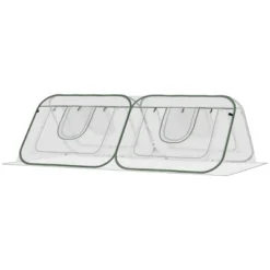 Outsunny Pop Up Greenhouse Mini Warm House With Roll Up Doors And Portable Zipper Bag For Plants Outdoor, 95" X 47" X 30" -Outsunny GUEST fba9e196 90a3 4218 9bc8 b956869b9f2a