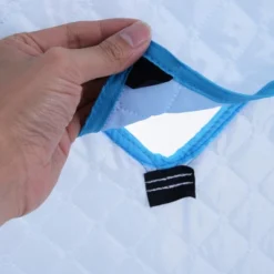 Outsunny 4 Person Ice Fishing Shelter With Padded Walls, Thermal Waterproof Portable Pop Up Ice Tent With 2 Doors, Light Blue -Outsunny GUEST fbb34902 f894 4cee ba65 1fdfc82c2bfa