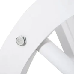 Outsunny Adirondack Rocking Chair With Slatted Design And Oversize Back For Porch, Poolside, Or Garden Lounging, White -Outsunny GUEST fc7e922e db73 4a8c 98d6 49e1a0543168