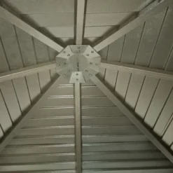 Outsunny 10x10 Hardtop Gazebo With Aluminum Frame, Permanent Metal -Outsunny GUEST fda27589 fbad 46a5 b1e4 5a72903b5025