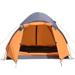 Outsunny 3-4 Person Camping Tent, Lightweight Outdoor Tent Waterproof Windproof W/ Carrying Bag, 3 Doors, Easy Setup For Backpacking Hiking, Orange -Outsunny GUEST fe5fb308 2c17 43ca 9520 25e2e28fed2d