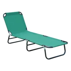 Outsunny Portable Outdoor Sun Lounger, Lightweight Folding Chaise Lounge Chair W/ 5-Position Adjustable Backrest For Beach, Poolside And Patio -Outsunny GUEST fec282ca 8fff 4f70 99c4 0897264e4bde