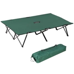 Outsunny 2 Person Folding Camping Cot, Portable Sleeping Cot With Carry Bag -Outsunny GUEST fff10e60 d8f4 47bd be40 9b01880bbd2b